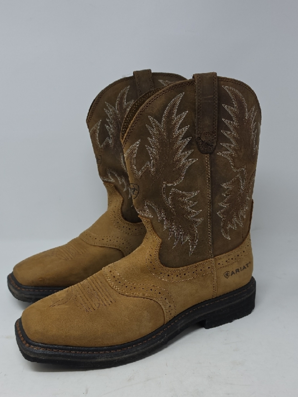 Ariat Men's 10" Sierra Pull-On Western Work Boots - Square Toe Size 11D